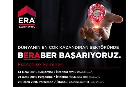 ERA’nın ücretsiz İstanbul seminerlerinin ilki 14 Ocak’ta!