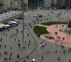 Beton Yığını Taksim’e “Yeşil Saksıdan Adacıklar”!
