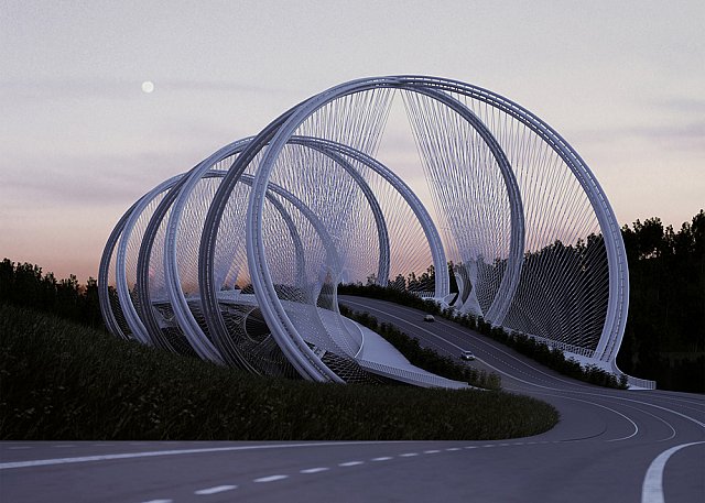 Pekin Kış Olimpiyatları İçin Yapılması Planlanan San Shan Köprüsü